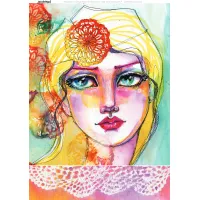 Jane Davenport Collage Sheets A4 Bright Girls (8pcs) (CEJDCOL001)